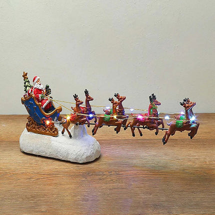 Light-Up Christmas Village House Decoration Set