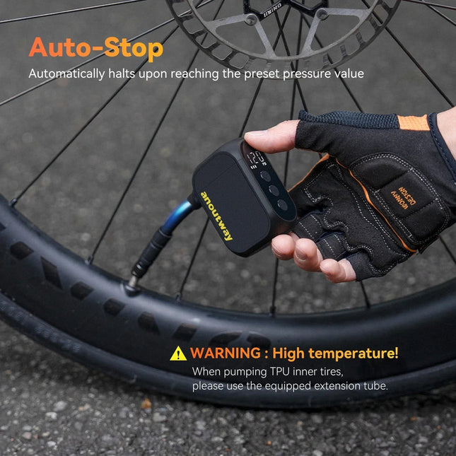 Pro Mini Electric Bike Pump Cordless Tire Inflator