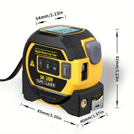 Laser Rangefinder & Steel Tape Measure