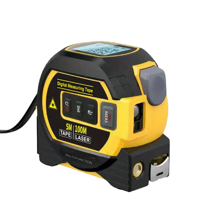 Laser Rangefinder & Steel Tape Measure