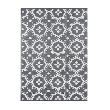 Outdoor Reversible Patio Mat Geometric Pattern
