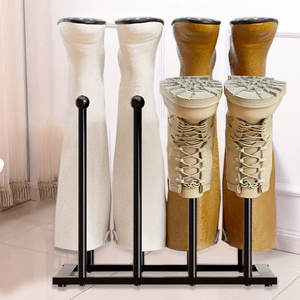 Black Metal Shoe Rack Organizer for Entryway