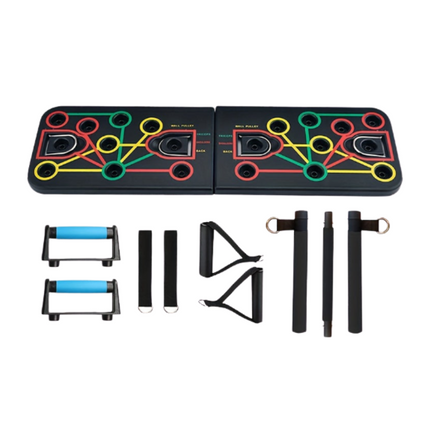 Push-Up Board Set with Resistance Bands