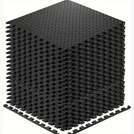 Interlocking Black EVA Fitness Mats Set (20pcs)