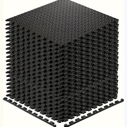 Interlocking Black EVA Fitness Mats Set (20pcs)