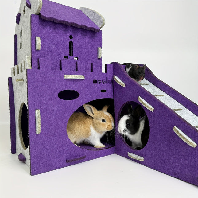 Felt Rabbit Hideaway Bunny Castle Indoor Habitat
