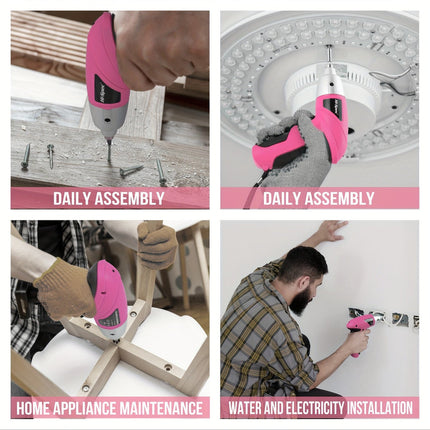 Cordless Electric Screwdriver Tool Set