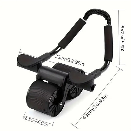 Automatic Rebound Ab Roller with Elbow Pads