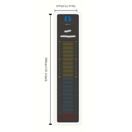 Jumping Test Fitness Mat with Measurement Guide