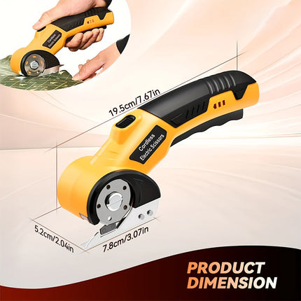 Cordless Electric Fabric Cutter with USB Rechargeable