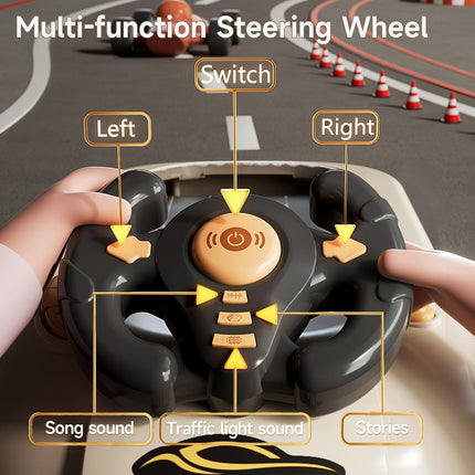Racing Steering Wheel Toy for Kids Interactive Play