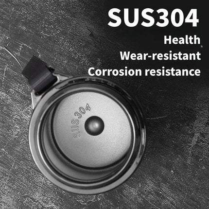 1L Thermos Bottle with LED Temperature Display Black