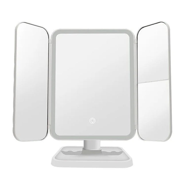 Trifold LED Makeup Mirror Beauty Lights