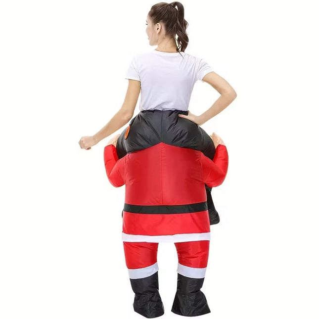 Riding Santa Inflatable Christmas Costume