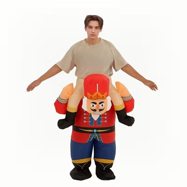 Nutcracker Soldier Inflatable Ride-On Costume