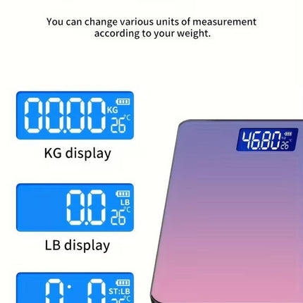 High-Precision Smart Bathroom Scale with LCD Display
