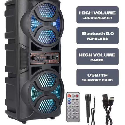 3000W Portable Wireless Speaker with Dual Subwoofers