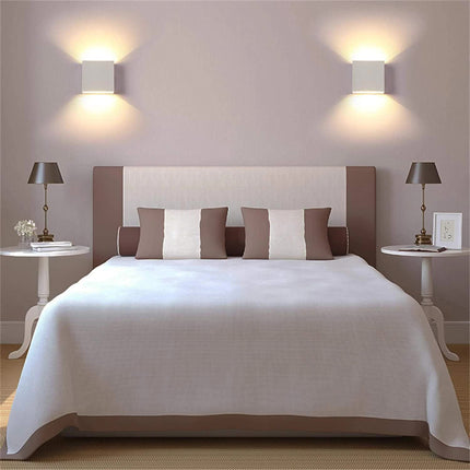 LED Wall Light 12W, Square Shaped LED Wall Lamp with Adjustable Angle Design, Modern Aluminum Wall Sconce Lighting IP65 Waterproof for Indoor Outdoor Lighting Warm White 2700K