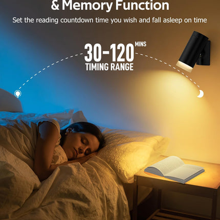 Battery Operated Wall Lights 2 Pack Rechargeable Wall Lights Indoor Touch Dimmable with Remote Control,Magnetic Wall Sconce Lights Battery Black Wireless LED Decor Lighting 3000mAh [Energy Class F]