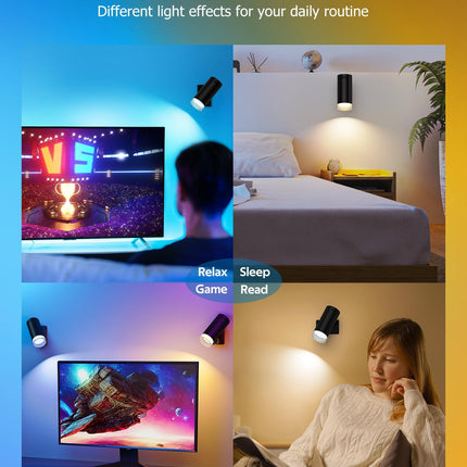 Battery Operated Wall Lights 2 Pack Rechargeable Wall Lights Indoor Touch Dimmable with Remote Control,Magnetic Wall Sconce Lights Battery Black Wireless LED Decor Lighting 3000mAh [Energy Class F]