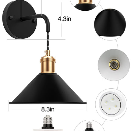 Battery Operated Wall Sconce, Wireless Wall Lights Set of 2, 13 RGB Colors Dimmable Battery Powered Wall Lamp with Remote Memory Function Auto Timer for Bedroom Living Room Hallway