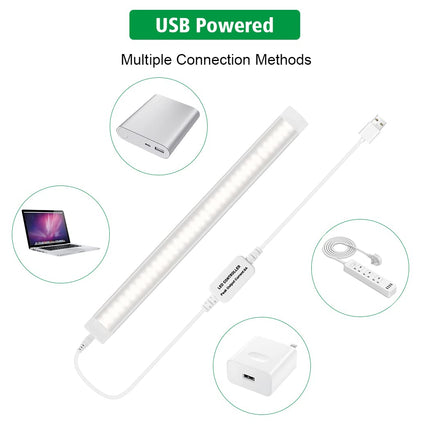 Led Under Cupboard Kitchen Lights, Dimmable Bar Cupboard Lights with Remote Control for Wardrobe,Cupboards, Closets, Display Cabinets（Natural White,2 Pack）