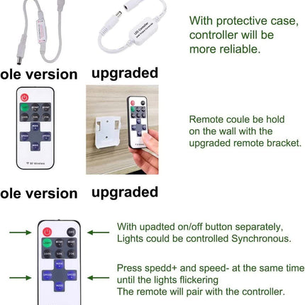 Linkable Under Cabinet LED Lighting 12V Dimmable Puck Lights with Wireless RF Remote Control, Hardwired & Wall Plug in for Kitchen Mood Lighting,Warm White