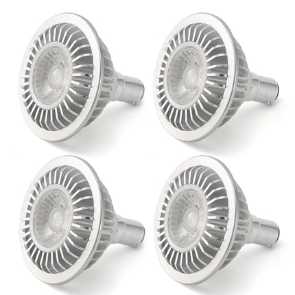 AR70 LED Light Bulb BA15D B15 Base, AC/DC12V Input, 7W 500lm for Home Household Commercial Lighting, 50W Halogen Lamp Replacement(Natural White,4 Pack)
