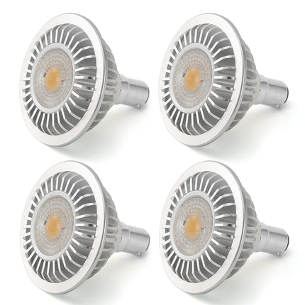 AR70 LED Light Bulb BA15D B15 Base, AC/DC12V Input, 7W 500lm for Home Household Commercial Lighting, 50W Halogen Lamp Replacement(Warm White,4 Pack)