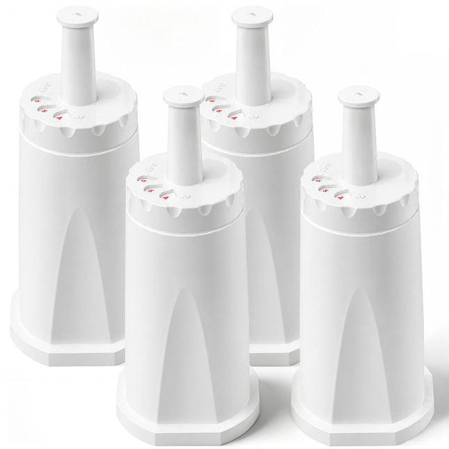 Water Filter 4-Pack for Breville Oracle, Barista & Bambino | Coconut Activated Carbon & Ion Exchange Filtration | BES008WHT0NUC1 Replacement