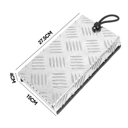 RV Truma Cowl Cover Silver Checker Aluminum Universal Flue Vent Truma Hotwater AU