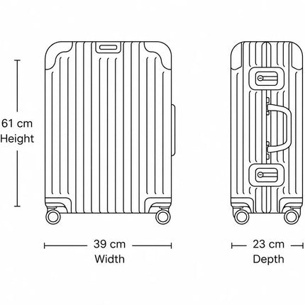 Flightmode Travel Suitcase Medium- Silver