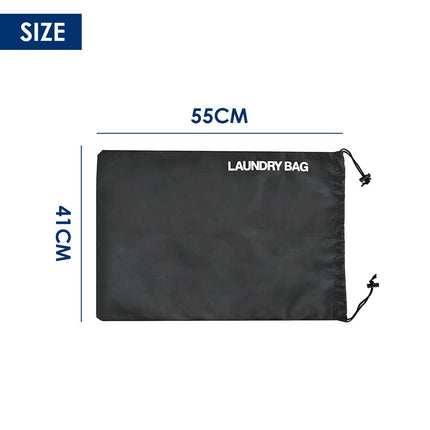 Water Resistant Drawstring Laundry & Storage Bag, Reusable Clothes Bag for Travel, Gym, Sports & Everyday Use