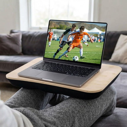Portable Bamboo Laptop Lap Desk, Bed Tray Table & Workstation for Home, Office, Study & Travel