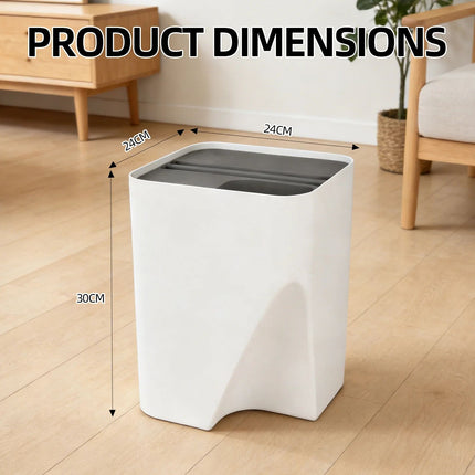 18L Stackable Plastic Kitchen Trash Bin Household Classification Storage Box