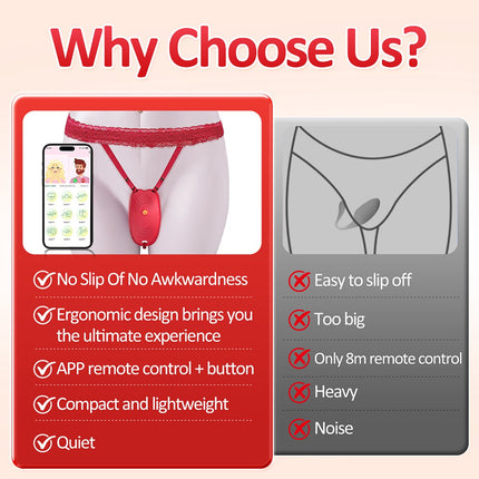 Vibrator - Dildo - Dildo Vibrator for Women | Vibrating Toy for Women with Remote Control - Vibrating Panties as a Gift for Long-Distance Relationships - Sucking and Thrusting Sensory Vibrating Toy - APP Remote Control