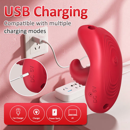 Vibrator - Dildo - Dildo Vibrator for Women | Vibrating Toy for Women with Remote Control - Vibrating Panties as a Gift for Long-Distance Relationships - Sucking and Thrusting Sensory Vibrating Toy - APP Remote Control