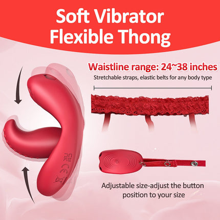 Vibrator - Dildo - Dildo Vibrator for Women | Vibrating Toy for Women with Remote Control - Vibrating Panties as a Gift for Long-Distance Relationships - Sucking and Thrusting Sensory Vibrating Toy - APP Remote Control