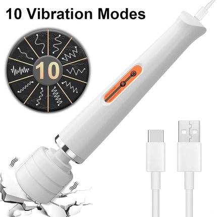 Vibrator - Dildo | Sex Toys for Couples - Sex Toys for Women - Sex Toys for Adults - Powerful 10-Speed Vibrator - G-Spot, Nipple, and Clitoris Stimulation - Electric Plug-In Massager (Black)