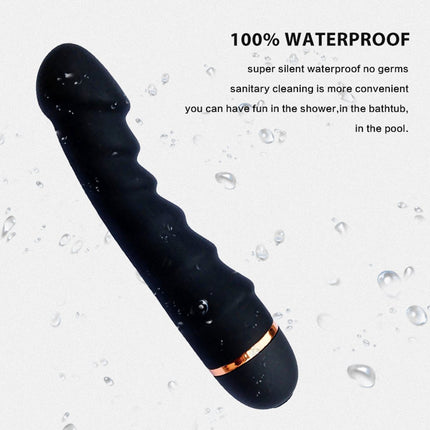 Vibrator - Dildo | Sex Toys for Couples - Sex Toys for Women - Sex Games - Sex Toys - Female G-Spot Clitoral Vibrator - Sex Toys for Adults - AV Vibrator - Dildos - Female Masturbator (Black)