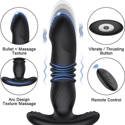Sex toys for women - Sex toys for couples - Sex games - Retractable anal plug - Vibrating - Wearable - Unisex vibrator - Sex toys for adults - Remote control