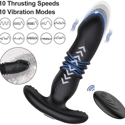 Sex toys for women - Sex toys for couples - Sex games - Retractable anal plug - Vibrating - Wearable - Unisex vibrator - Sex toys for adults - Remote control