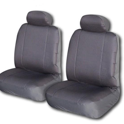 Challenger Canvas Seat Covers - For Nissan Frontier Single Cab (1997-2005)