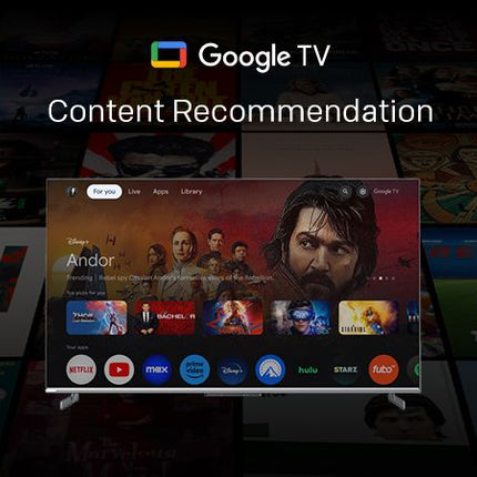 SKYWORTH 55" MagicSound Google TV, 144Hz UHD QLED+, 2.1.2 Sound, Built-in Subwoofer, Dolby Vision+Atmos, Eyecare TV, Find-my remote, Q7700G