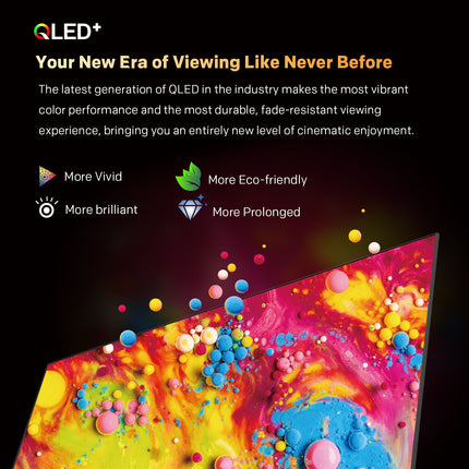 SKYWORTH Q6600H 85" - QLED+ 4K Smart Google TV, Gen 5 Quantum Dot, 120Hz Refresh Rate, AI-Powered Picture, Dolby Audio DBX-tv Audio, Voice Control, Screen Casting, HDR, Eco-Friendly Design