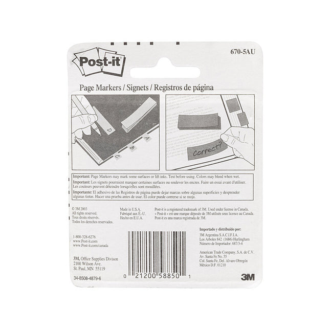 POST-IT Pge Mk 670-5AU Jpr Pack of 5 Box of 6