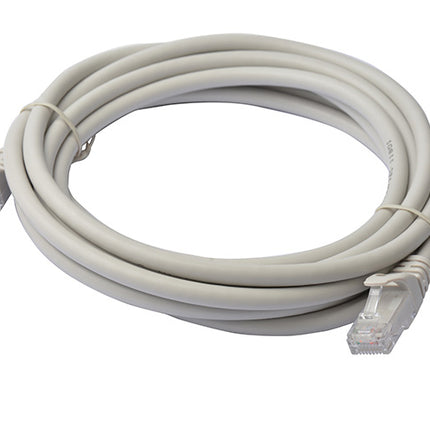 8WARE Cat6a UTP Ethernet Cable 3m Snagless Grey