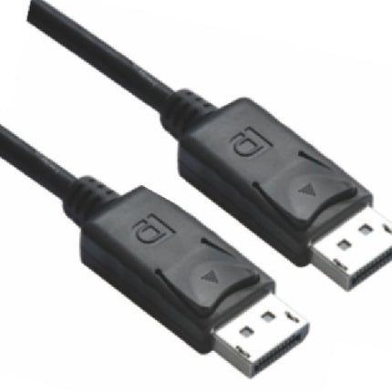 ASTROTEK DisplayPort DP Cable 1m - 20 pins Male to Male 1.2V 30AWG Nickle Plated Assembly type Black PVC Jacket RoHS CBAT-DP-MM-2M