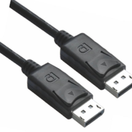 ASTROTEK DisplayPort DP Cable 2m - 20 pins Male to Male 1.2V 30AWG Gold Plated Assembly type Black PVC Jacket RoHS CB8W-RC-DP2