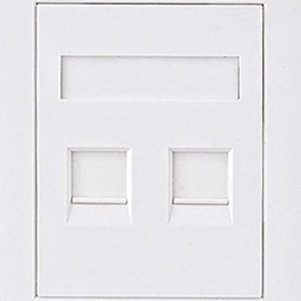 ASTROTEK CAT5e RJ45 Network Wall Face Plate 86x86mm 2 Port Socket Kit